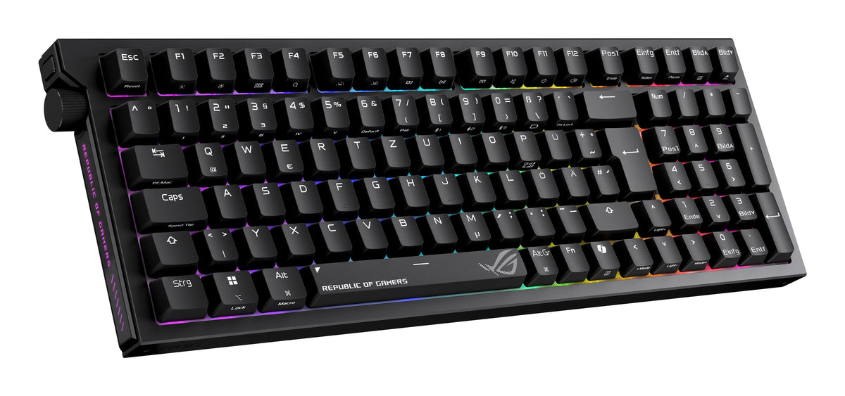 ASUS ROG Strix Morph 96 Wireless keyboard Gaming USB + RF Wireless + Bluetooth Black