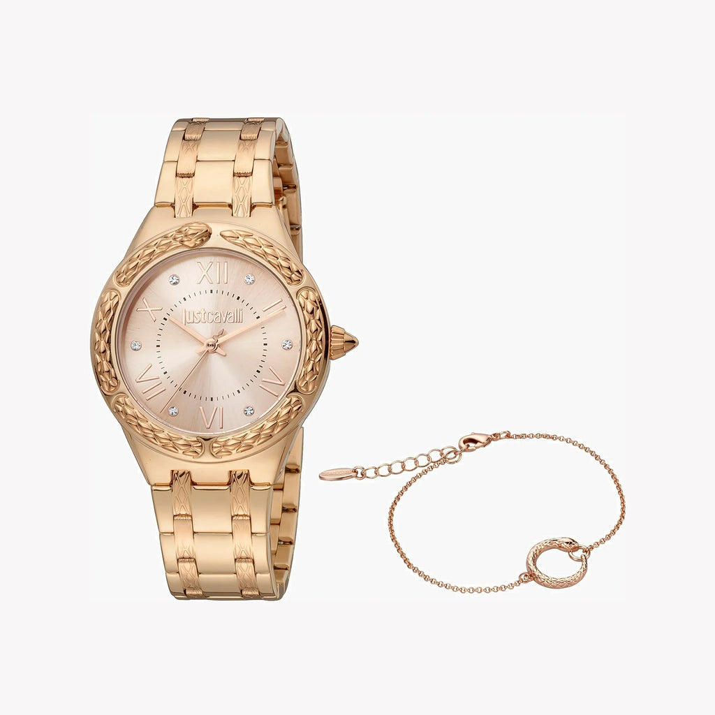 Just Cavalli Women's Rose Gold Watch, Elegant Dial | Jc1l200m0075-0