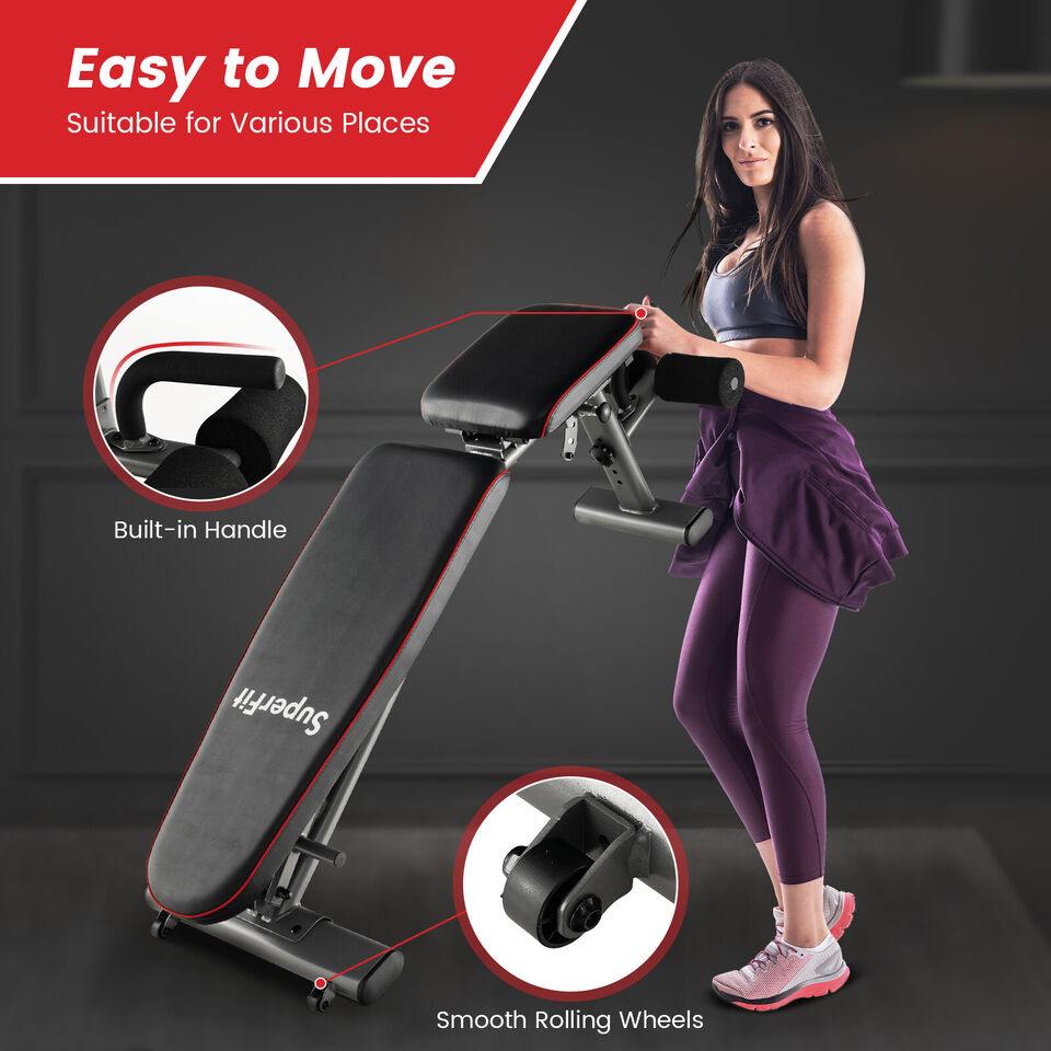 NNECW Adjustable Weight Bench with 12KG Adjustable Dumbbell Set-2