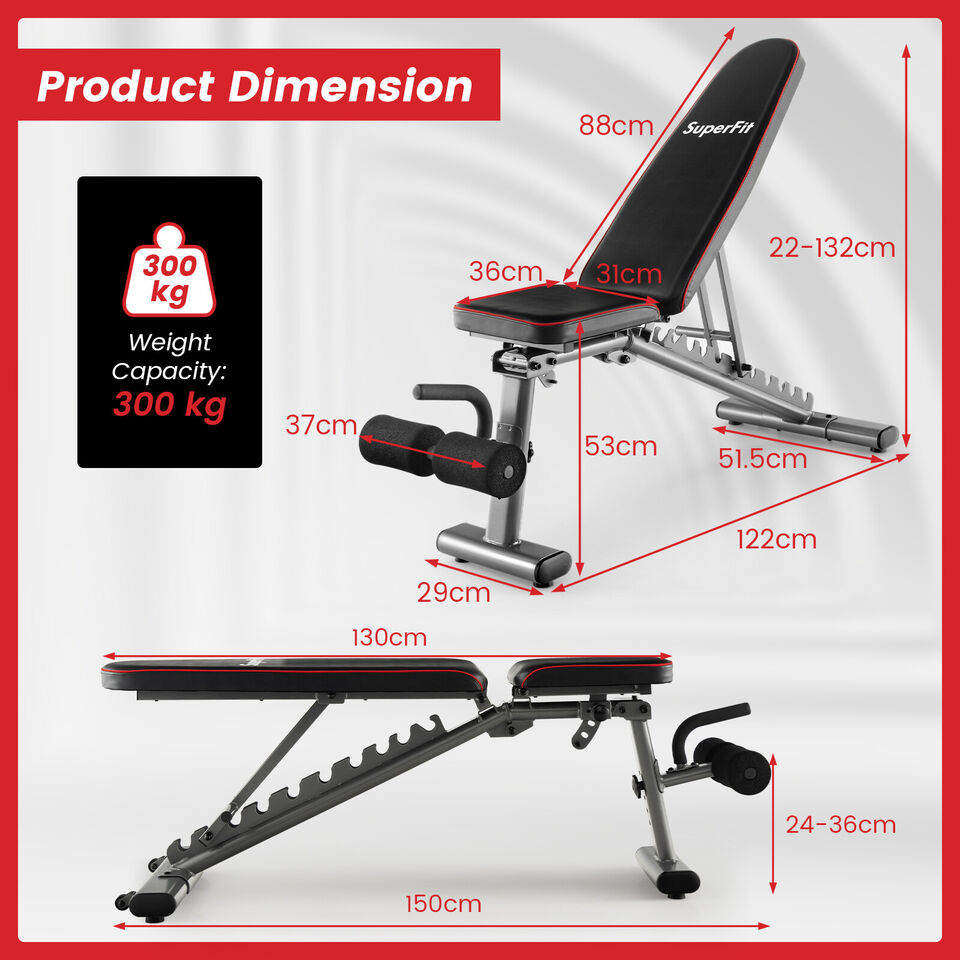 NNECW Adjustable Weight Bench with 12KG Adjustable Dumbbell Set-3