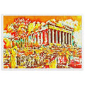 A SUNDAY UNDER ACROPOLIS V2 Superior Framed Poster