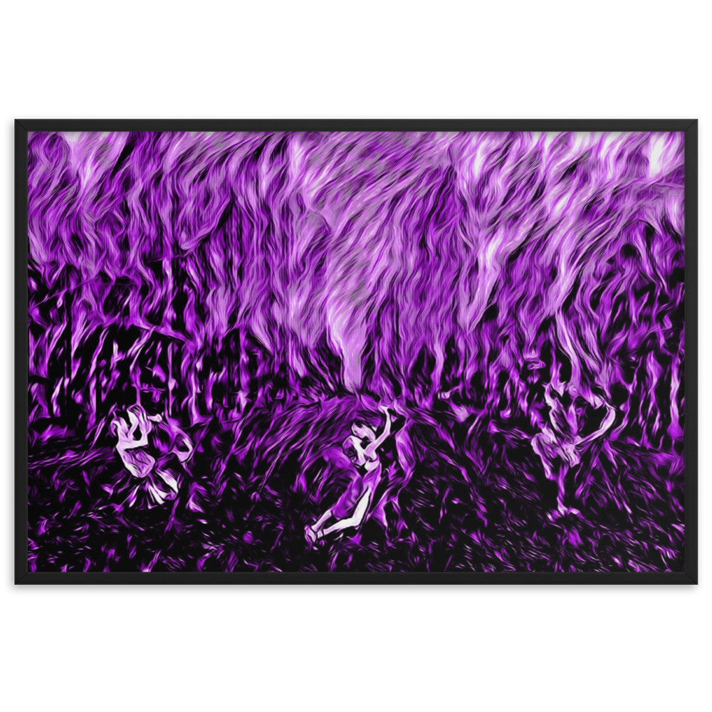 DANCE ME LIKE THE RAIN THAT BURNING OUT THE FIRE AROUND ME Framed Poster