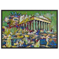 A SUNDAY UNDER ACROPOLIS V2 Premium Framed Poster