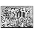 A SUNDAY UNDER ACROPOLIS V2 Superior Framed Poster