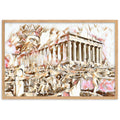 A SUNDAY UNDER ACROPOLIS V2 Superior Framed Poster