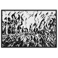 DANCE ME LIKE THE RAIN THAT BURNING OUT THE FIRE AROUND ME Framed Poster