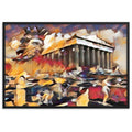 A SUNDAY UNDER ACROPOLIS V2 Premium Framed Poster