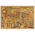 A SUNDAY UNDER ACROPOLIS V2 Velvet Framed Poster