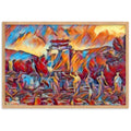 A SUNDAY AT THE ORACLE OF DELPHI Premium Framed Poster