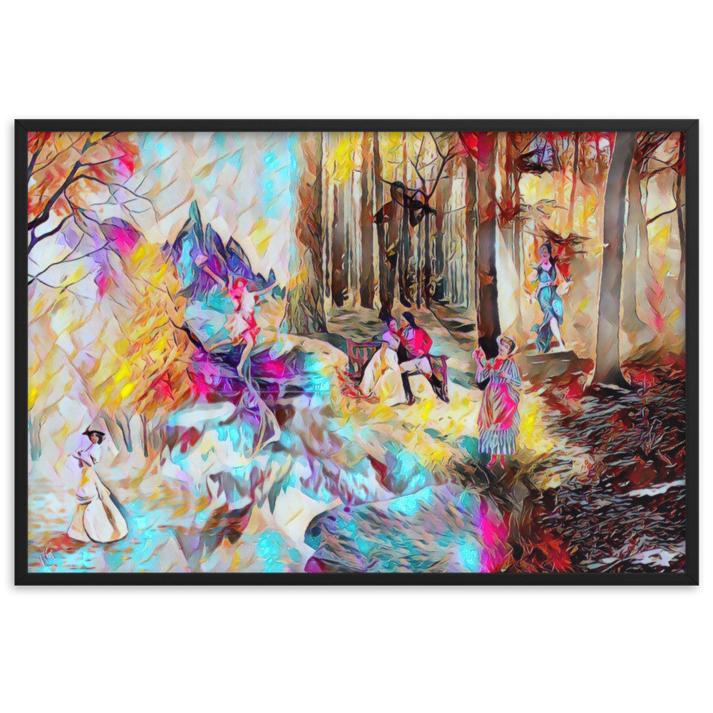 AMONG THE FOUR SEASONS YOU ARE THE FIFTH SENSE UPPER Framed Poster