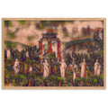 A SUNDAY AT THE ORACLE OF DELPHI Velvet Framed Poster