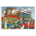 A SUNDAY UNDER ACROPOLIS V2 Premium Framed Poster