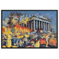 A SUNDAY UNDER ACROPOLIS V2 Premium Framed Poster
