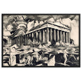 A SUNDAY UNDER ACROPOLIS V2 Premium Framed Poster