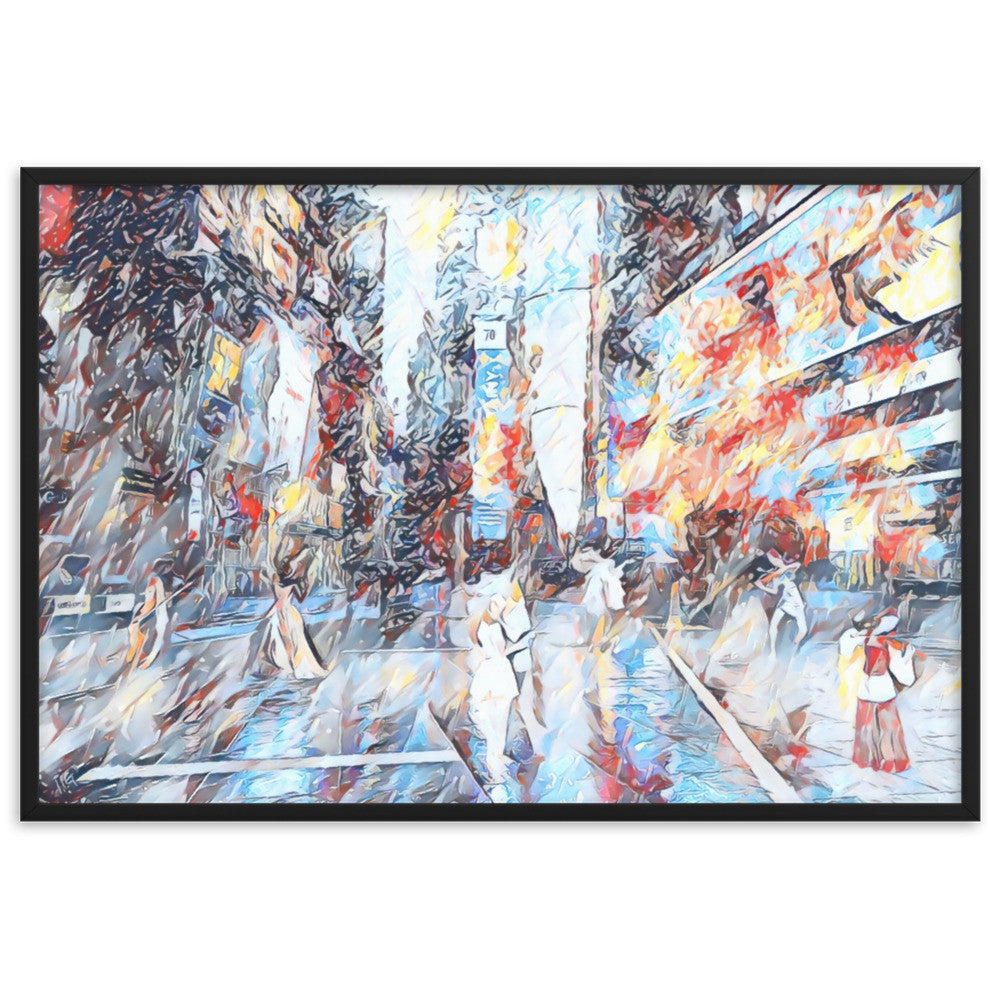 WHEN YOUR KISS WATERED ALL MY SENSES UPPER Framed Poster