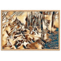 AMONG THE FOUR SEASONS YOU ARE THE FIFTH SENSE Velvet Edition Framed Poster