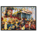 A SUNDAY UNDER ACROPOLIS V2 Premium Framed Poster