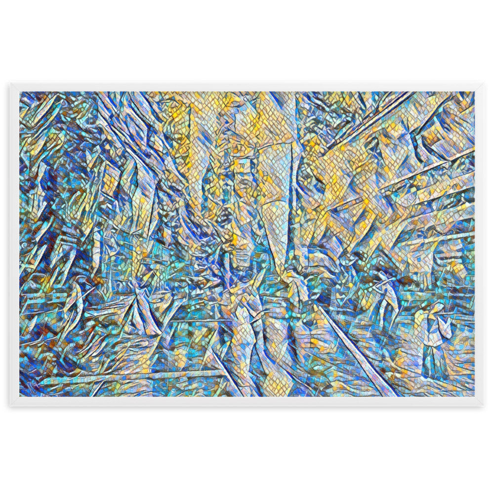 WHEN YOUR KISS WATERED ALL MY SENSES Superior Framed Poster