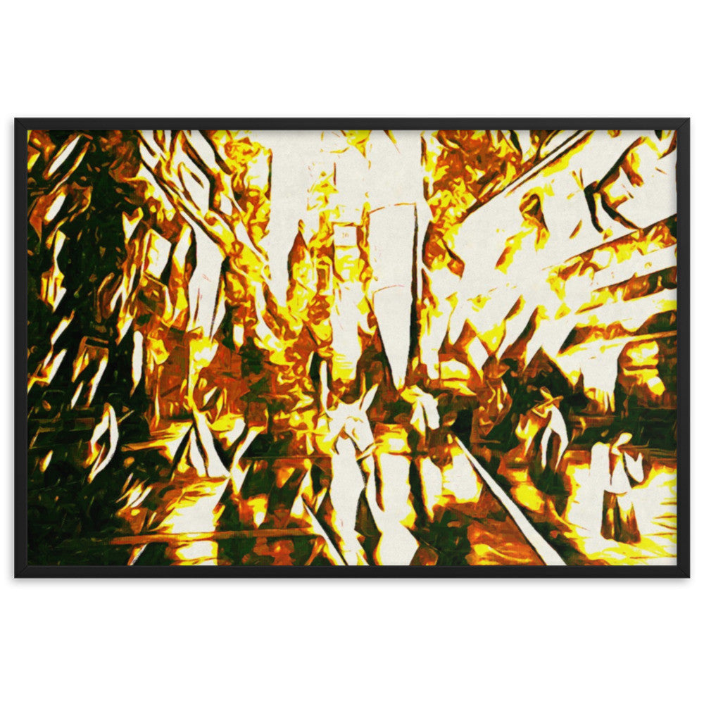 WHEN YOUR KISS WATERED ALL MY SENSES Superior Framed Poster