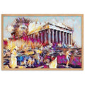 A SUNDAY UNDER ACROPOLIS V2 Premium Framed Poster