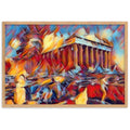 A SUNDAY UNDER ACROPOLIS V2 Premium Framed Poster