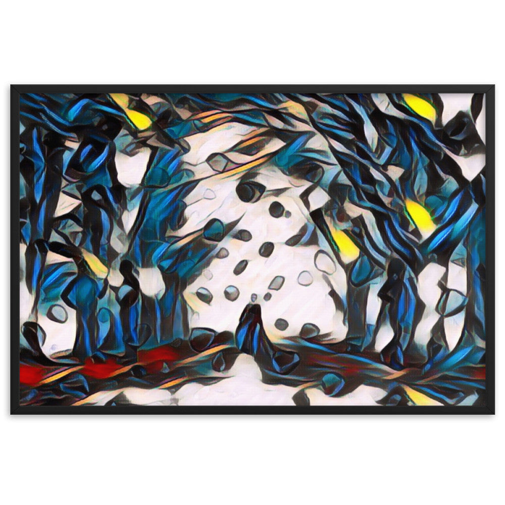 TO SEE MY HEART YOU MUST FIRST DIVE INTO MY TRUTH J.L PREMIUM Framed Poster