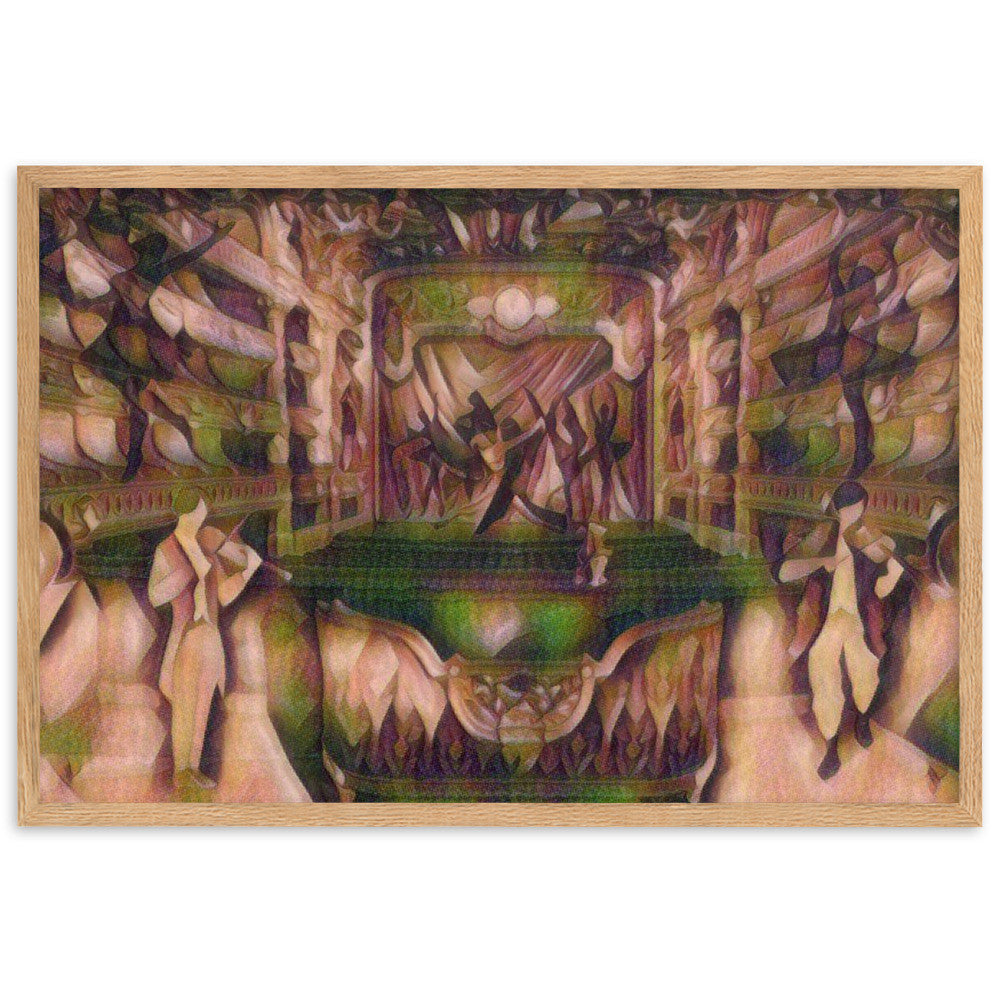 WHEN YOUR SENSES DANCE WITH MY MOMENTS JL.AK Velvet Edition Framed Poster