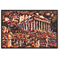 A SUNDAY UNDER ACROPOLIS V2 Superior Framed Poster