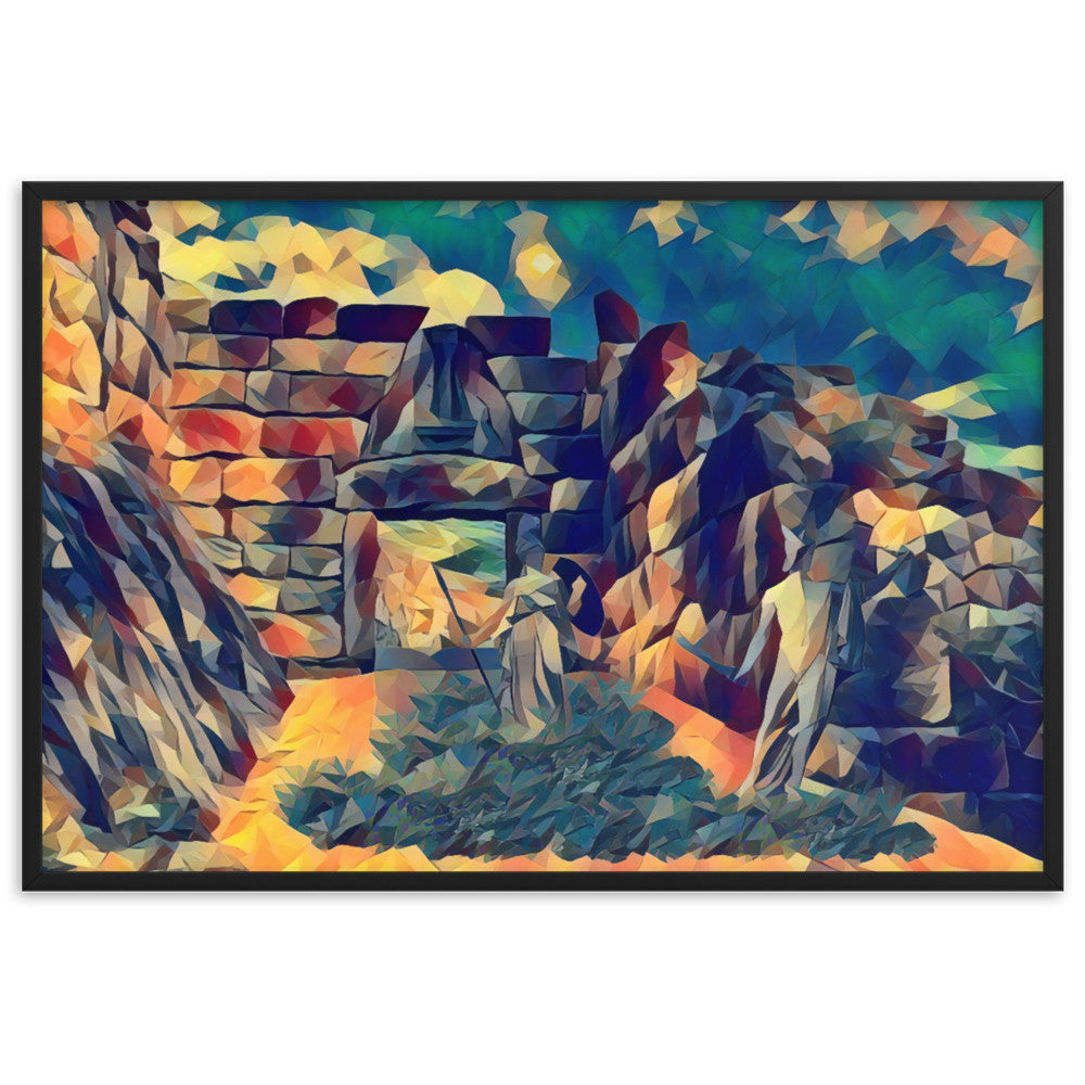 PERSEUS ON THE ROAD TO LION GATE Superior Framed Poster-0
