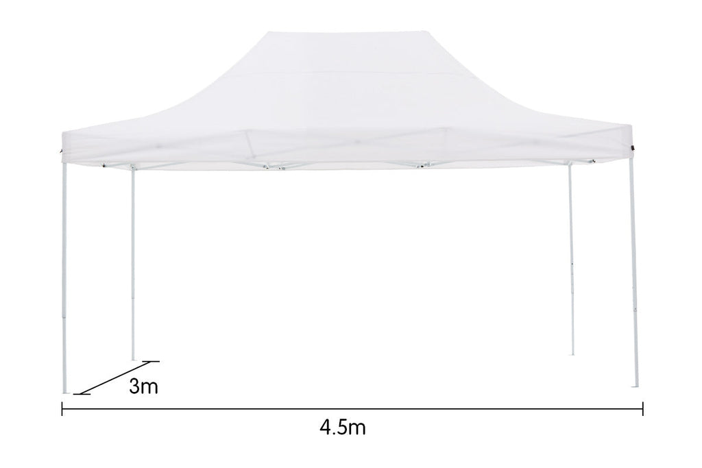 NNEDPE Gazebo Tent Marquee 3x4.5m PopUp Outdoor Wallaroo White-3