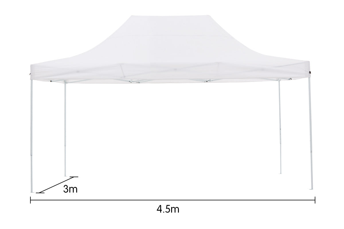 NNEDPE Gazebo Tent Marquee 3x4.5m PopUp Outdoor Wallaroo White-3
