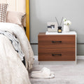 NNECW Modern Nightstand with 2 Storage Drawers for Bedroom-0