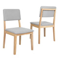 NNEIDS Levede 2x Dining Chair Armless Upholstered Seat-0