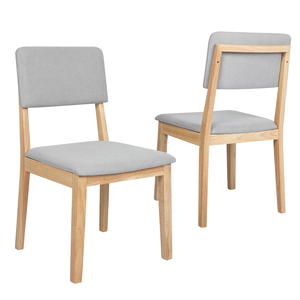 NNEIDS Levede 2x Dining Chair Armless Upholstered Seat-0