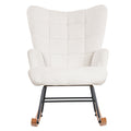 NNEIDS Levede Fleece Rocking Chair-0