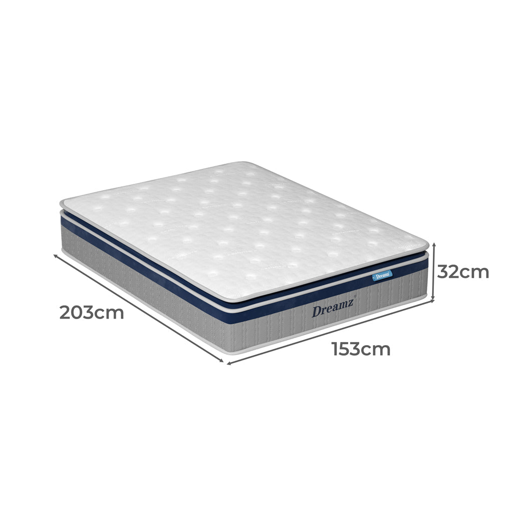 NNEIDS DreamZ Spring Mattress Pillow Top All Sizes  32CM-1