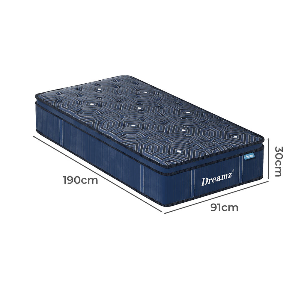 NNEIDS DreamZ Spring Mattress Euro Top All Sizes 30CM-1