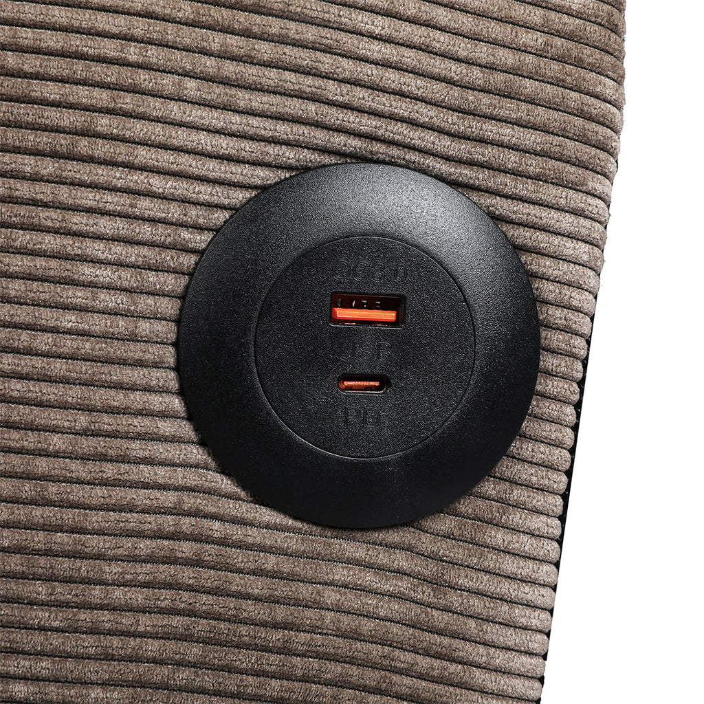 NNEIDS LEVEDE  CONVERTIBLE SOFABED WITH USB CHARGE AND SIDE TABLE-2