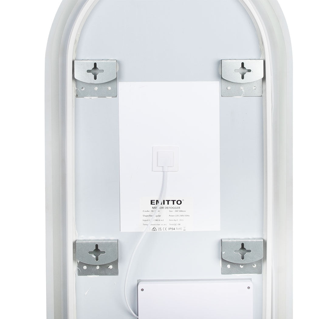 NNEIDS EMITTO LED Wall Mirror Arch Anti-fog 50*90cm 50x90-2