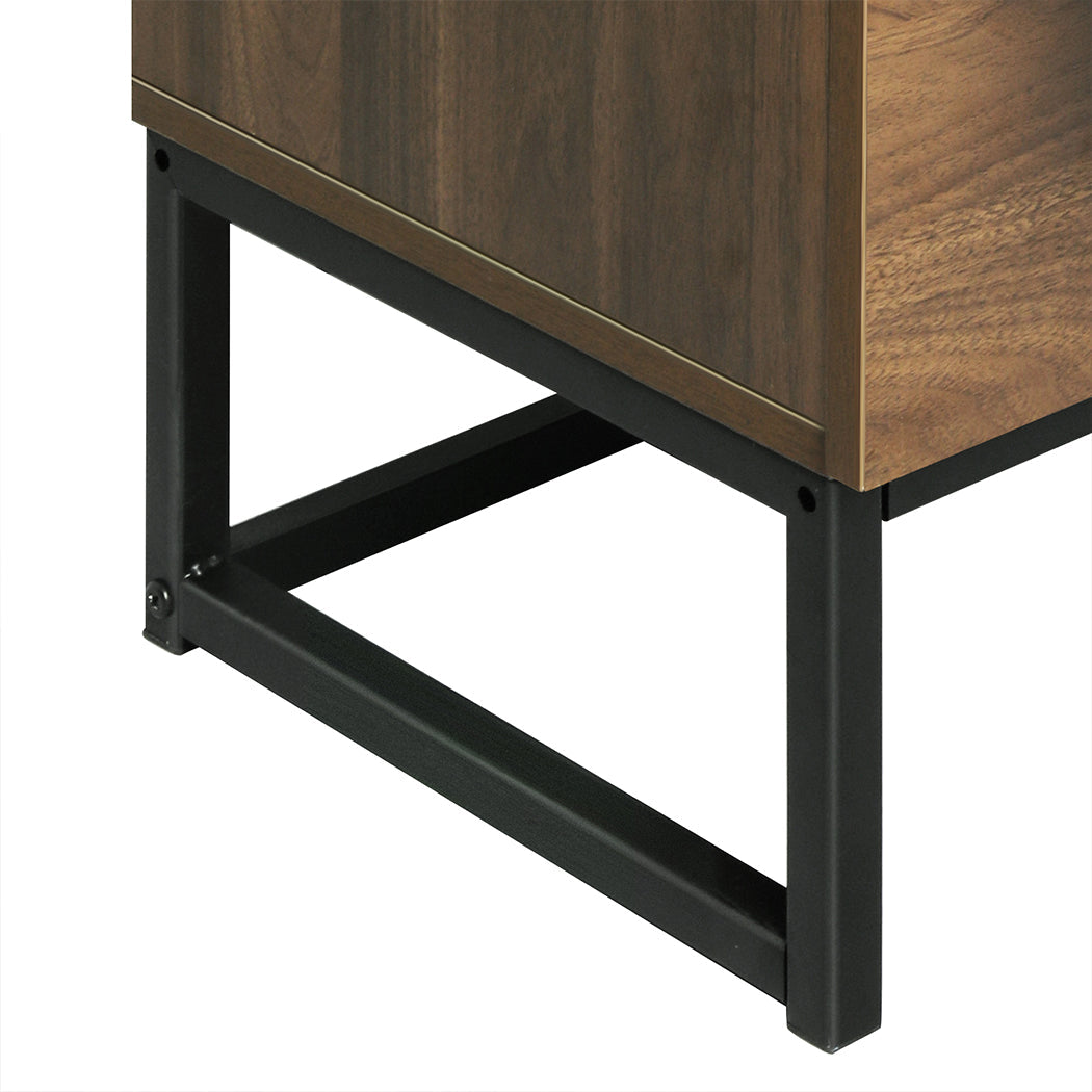 NNEIDS Levede Buffet Sideboard Storage Cabinet Walnut-4