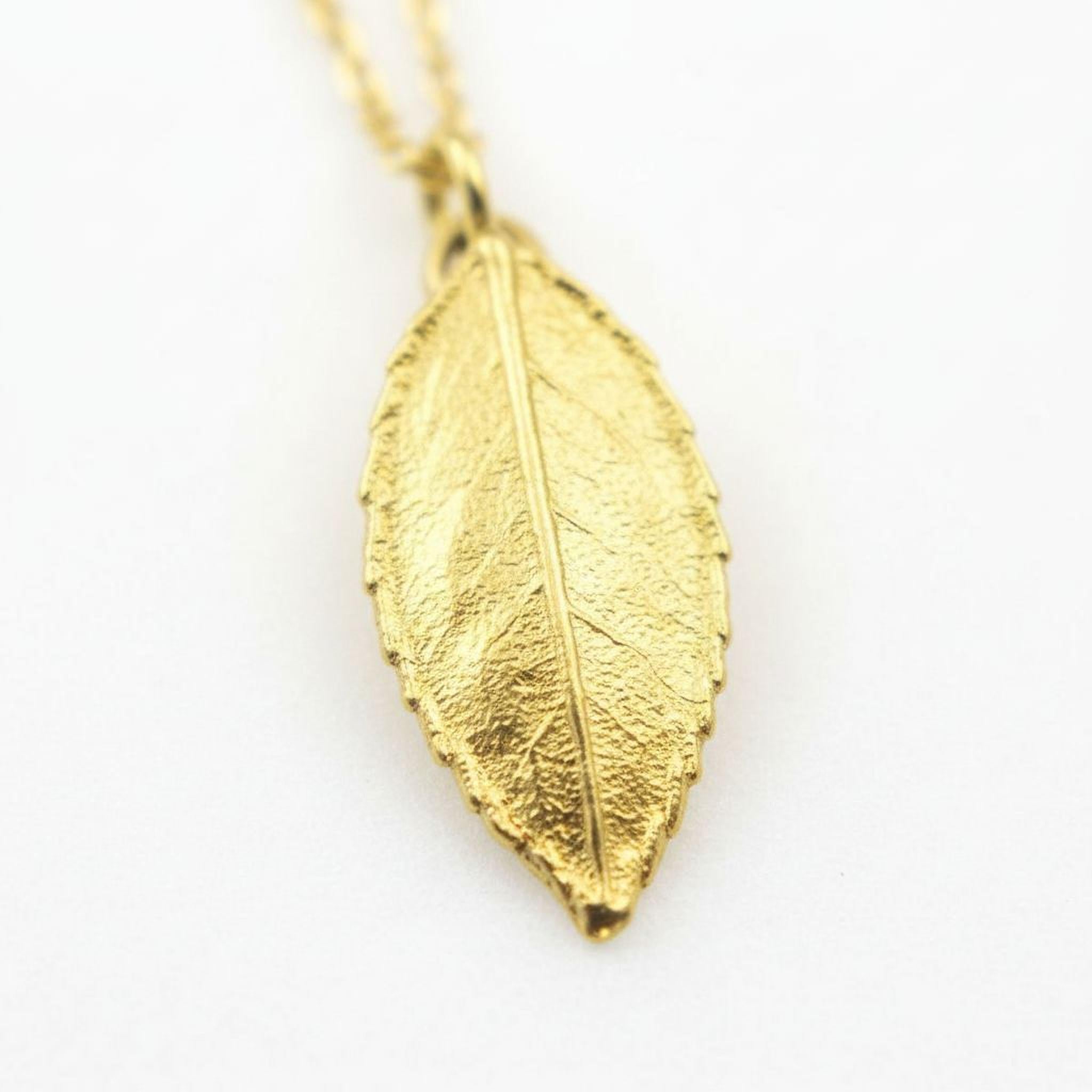 Real Rose Leaf Necklace, Handmade Minimalist Jewelry, Organic Nature Pendant, Eco Gift for Health & Passion, Gold or Sterling Silver 925-2