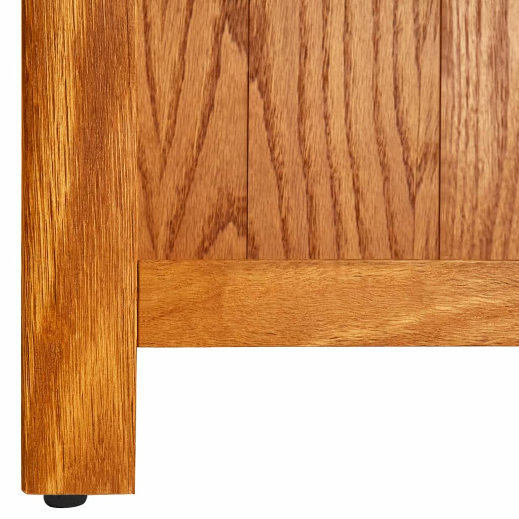 NNEVL 5-Tier Bookcase 70x22x140 cm Solid Oak Wood-3