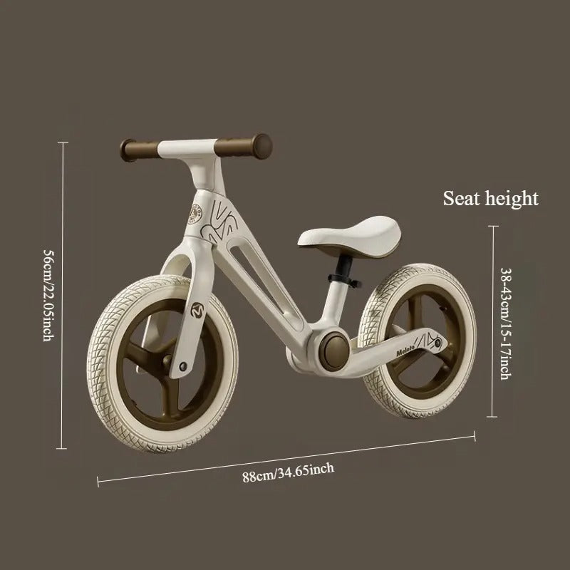 NNETM Kids Balance Bike Fiberglass Frame Wheels-2