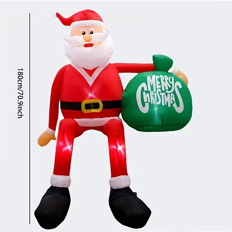NNETM Santa Claus Inflatable Christmas Yard Decoration-2