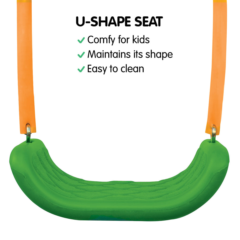 NNEDPE Kahuna Kids 4-Seater Swing Set Purple Green-3