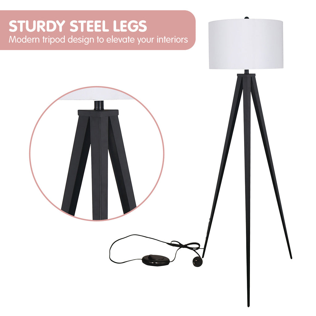 NNEDPE Sarantino Minimalist Modern Tripod Floor Lamp Black-4