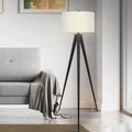 NNEDPE Sarantino Minimalist Modern Tripod Floor Lamp Black-0