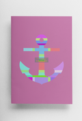 Anchor Kids Notebook - Pink, Nautical Theme, Journal for Girls | by Victory In Wellness-0