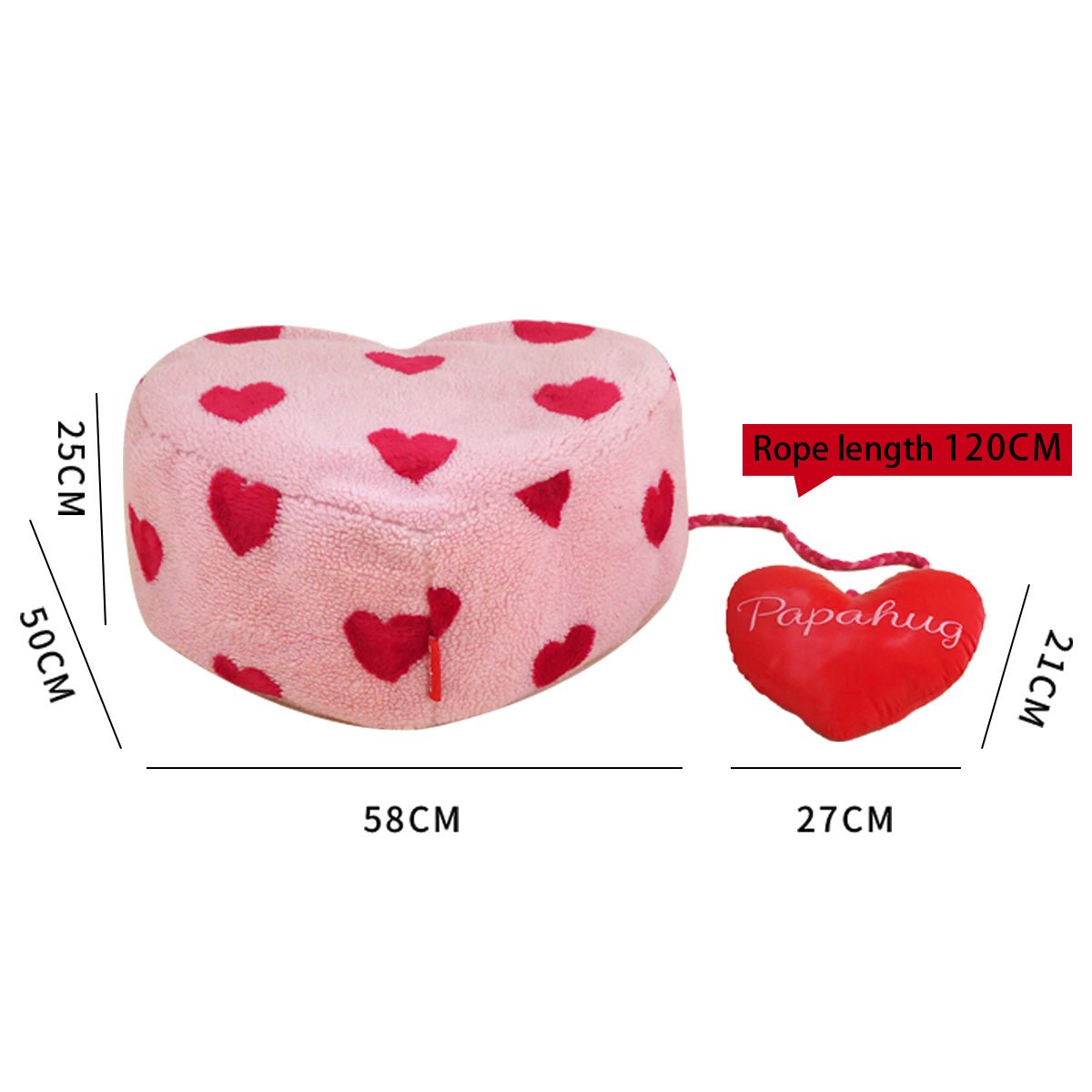 Polka Heart Pink Love Stool-4