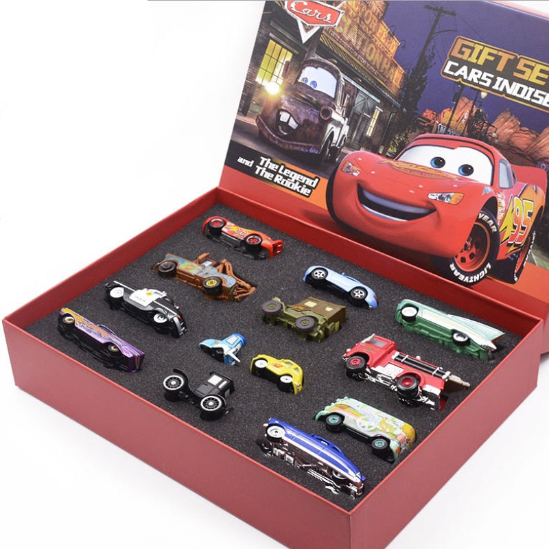 NNEOBA Pixar Cars 3 Metal Diecast Car Model Toy Gift Set Lightning McQueen Jackson Mack Uncle Truck Boy Birthday Toys Gift-0